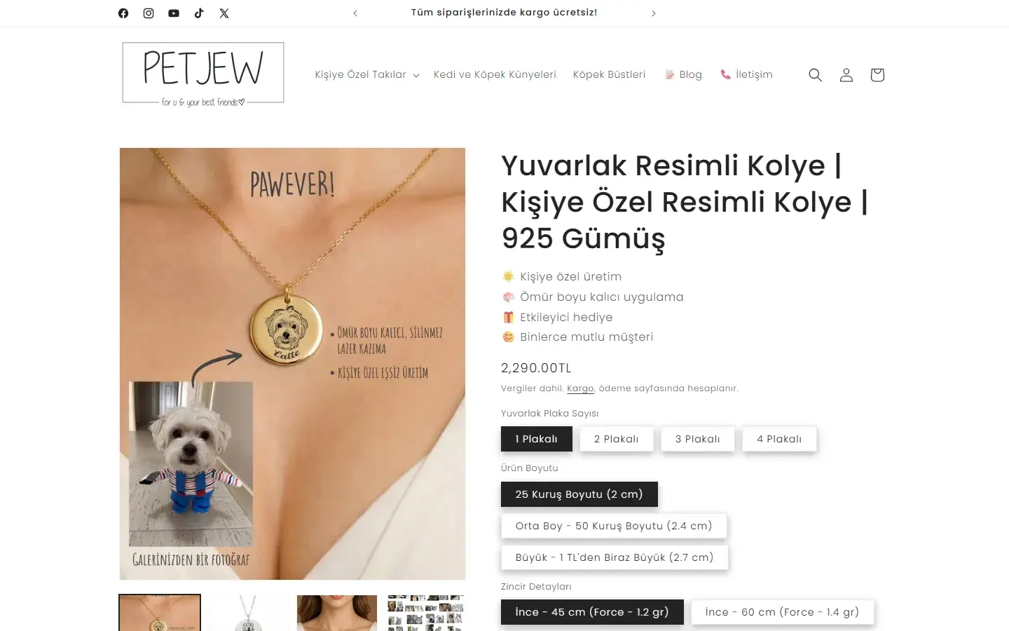 Petjew product page screenshot