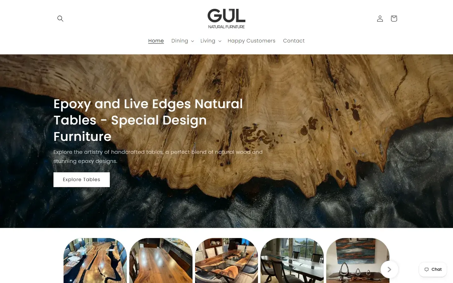 Gul Natural Shopify ana sayfası