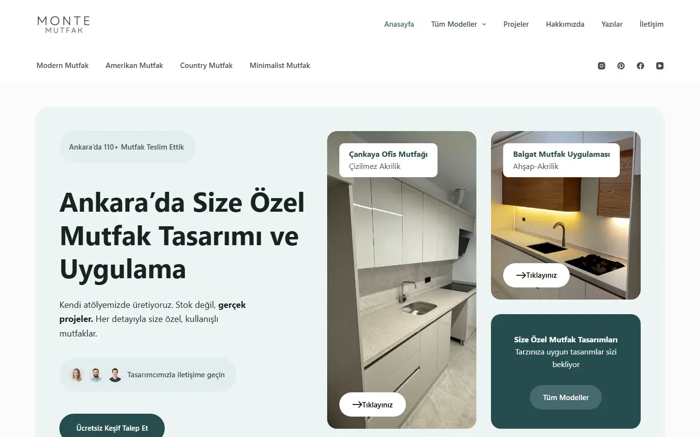 Monte Mutfak homepage